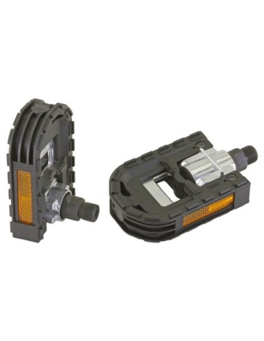 Folden Pedals 876L 9/16 Black/Silver.